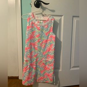 Excellent used condition. Lilly Pulitzer girls lobster shift dress. Size 10.